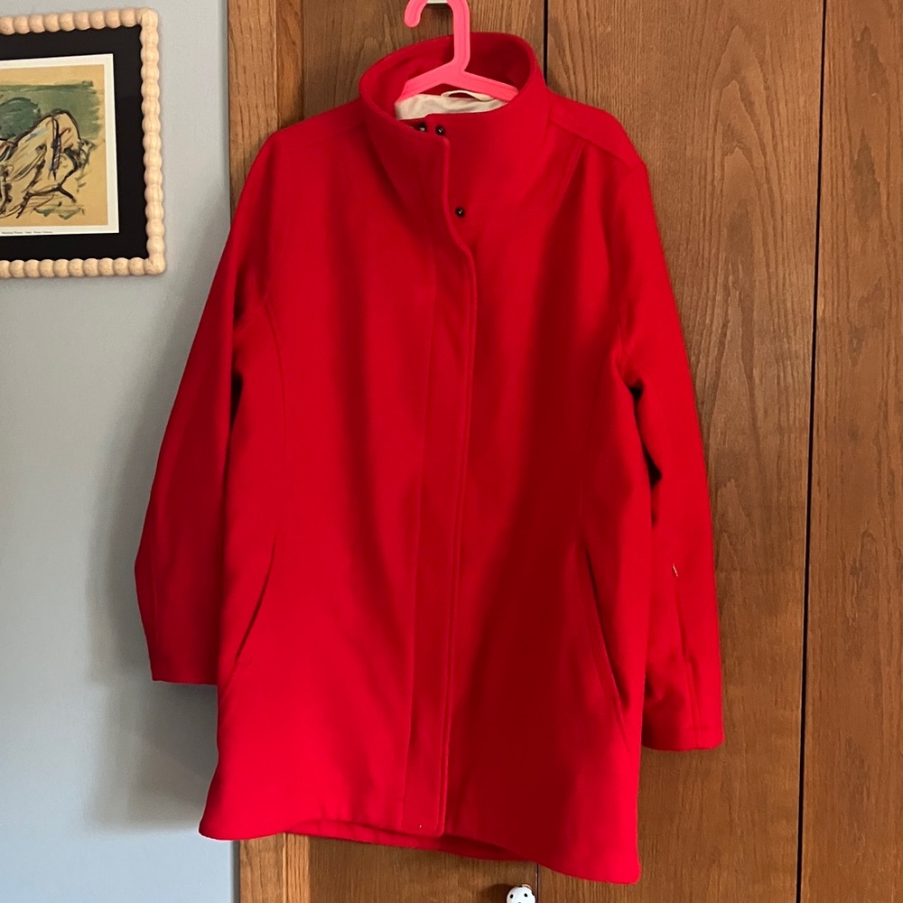Pendleton Women's Vibrant Red Trench Coat!